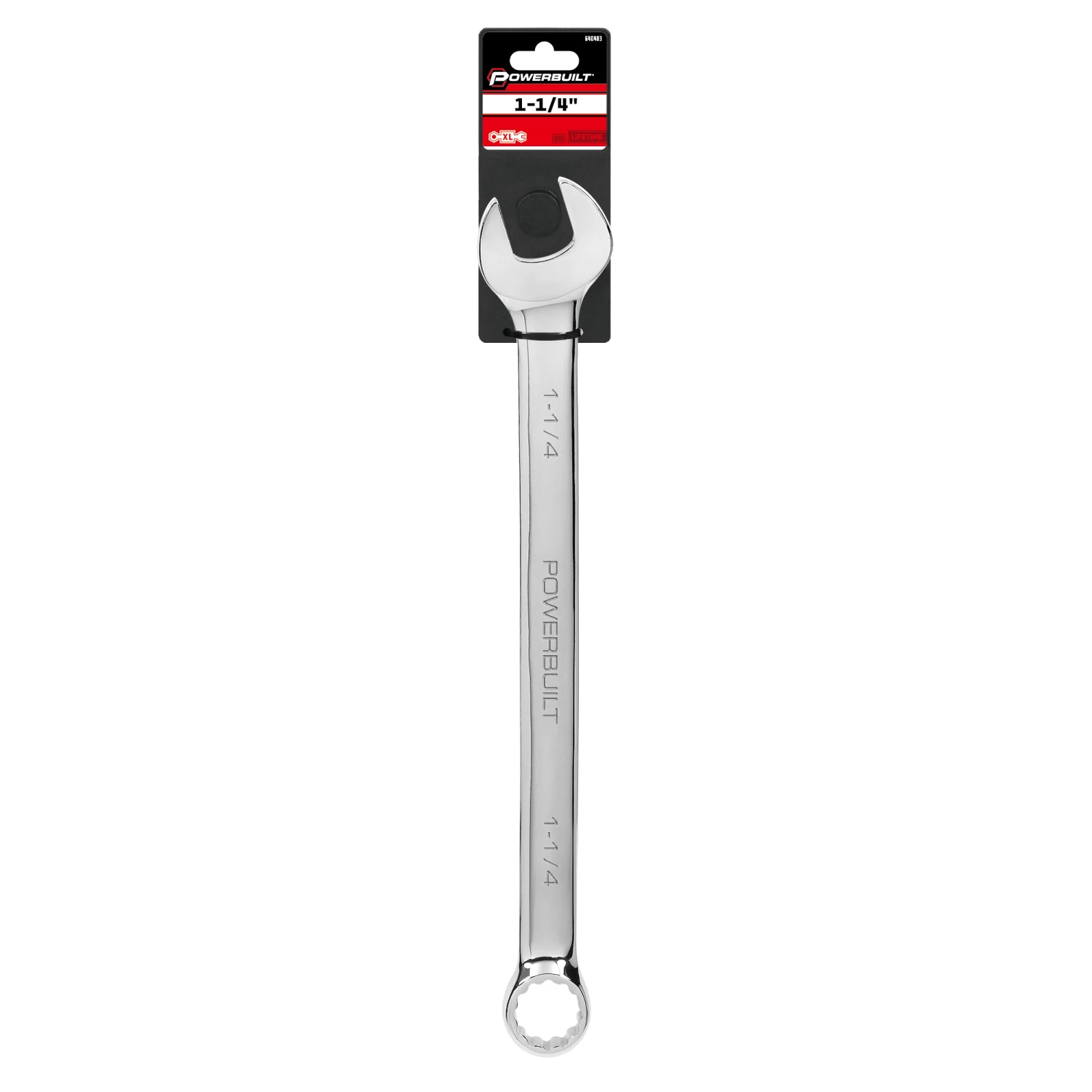 Powerbuilt 1-1/4 Inch Fully Polished Long Pattern SAE Combination Wrench - 640483 6 Powerbuilt 1-1/4 Inch Fully Polished Long Pattern SAE Combination Wrench - 640483 - Image 6