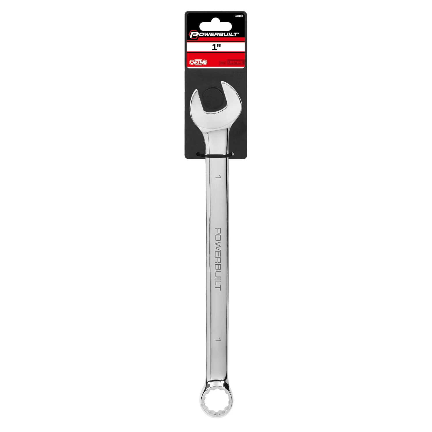 Powerbuilt 1 Inch Fully Polished Long Pattern SAE Combination Wrench - 640480 6 Powerbuilt 1 Inch Fully Polished Long Pattern SAE Combination Wrench - 640480 - Image 6