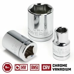 Powerbuilt 1/4 Inch Drive x 8 MM 6 Point Shallow Socket - 648285 -Powerbuilt Tools Store Online 1 420dr.20socket 6pt 03 1