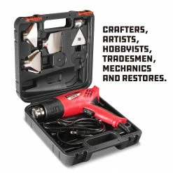 Powerbuilt 1500W Heavy Duty Heat Gun Kit - 240068 -Powerbuilt Tools Store Online 240068 05