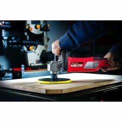 Powerbuilt 7 Inch10 Amp Variable Speed Sander/Polisher with Electronic Speed Control - 240116 -Powerbuilt Tools Store Online 240116 usage sander