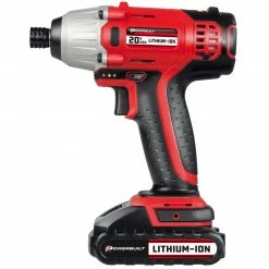 Powerbuilt 20V Lithium-Ion Cordless Impact Driver 1590 in-lbs with Case - 240132 10 Powerbuilt 20V Lithium-Ion Cordless Impact Driver 1590 in-lbs with Case - 240132 -Powerbuilt Tools Store Online 240132 side20view