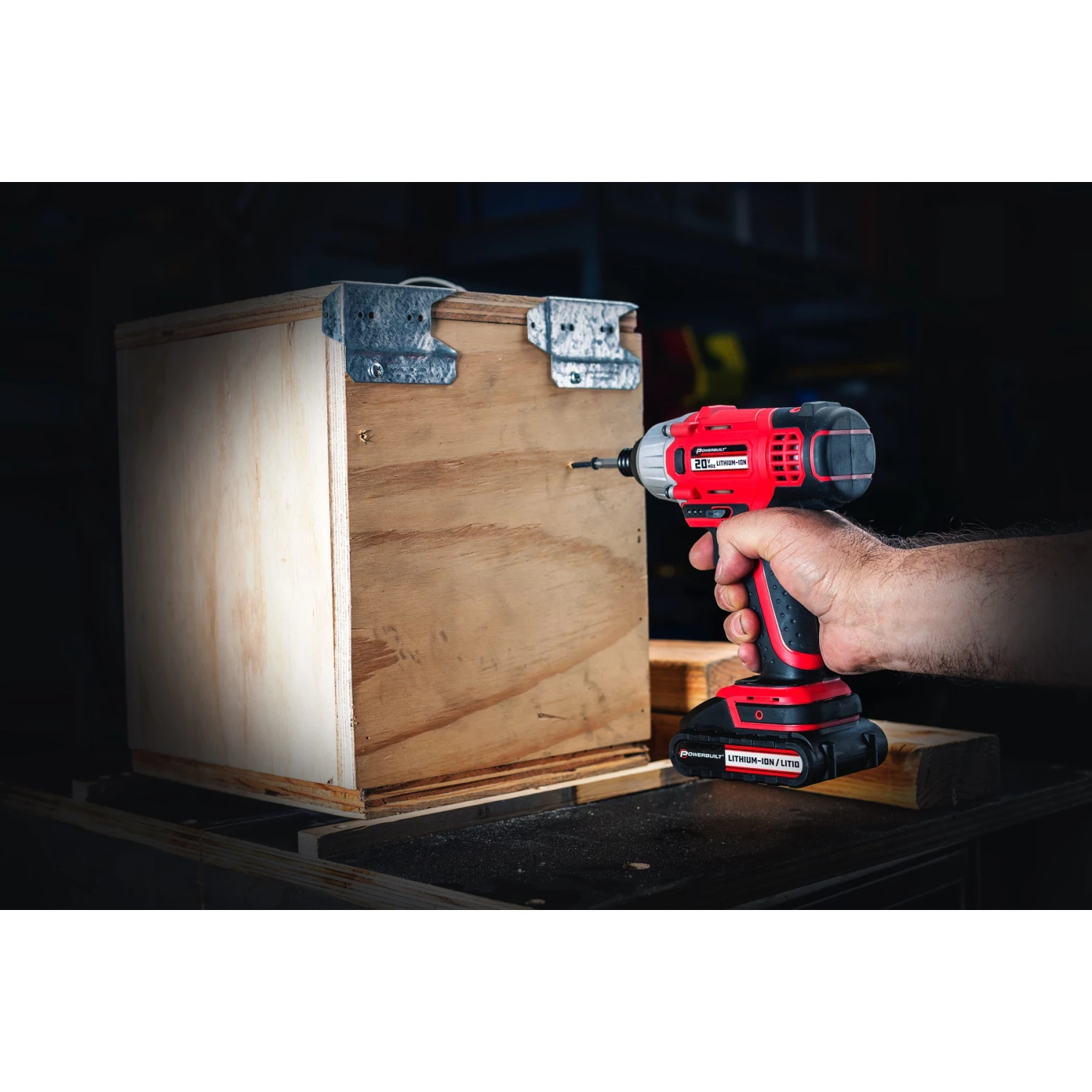 Powerbuilt 20V Lithium-Ion Cordless Impact Driver 1590 in-lbs with Case - 240132 5 Powerbuilt 20V Lithium-Ion Cordless Impact Driver 1590 in-lbs with Case - 240132 - Image 5