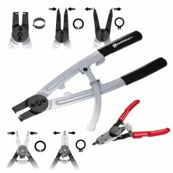 Powerbuilt 2 Piece Heavy Duty Snap-Ring Piston Ring Pliers Set - 240178