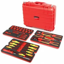 Powerbuilt 50 Piece Master VDE Electrical Tool Set with Case - 240259