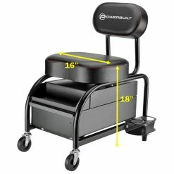 Powerbuilt Professional Detailer Roller Seat - 240299 11 Powerbuilt Professional Detailer Roller Seat - 240299 -Powerbuilt Tools Store Online 240299 dim2
