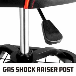 Powerbuilt 330-LBS Padded Rolling Shop Seat with Lumbar Support - 240338 -Powerbuilt Tools Store Online 240338 05