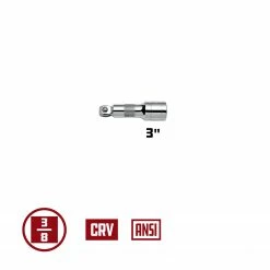 Powerbuilt 3/8 Inch Drive 3 Inch Wobble Extension - 641744 -Powerbuilt Tools Store Online 32020wobble20ext 2