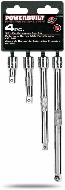 Powerbuilt 3/8" Dr.4 Piece Extension Bar Set 1-3/4", 3", 6", 8" bars - 640844 -Powerbuilt Tools Store Online 61xRdm49CmL. AC SL1000