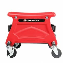 Powerbuilt Heavy Duty Compact Rolling Seat with Storage Trays - 240283 -Powerbuilt Tools Store Online 620580 03