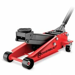 Powerbuilt 3 Ton Garage Jack, Dual Piston Pump Lift Range from 4-3/4" to 18"