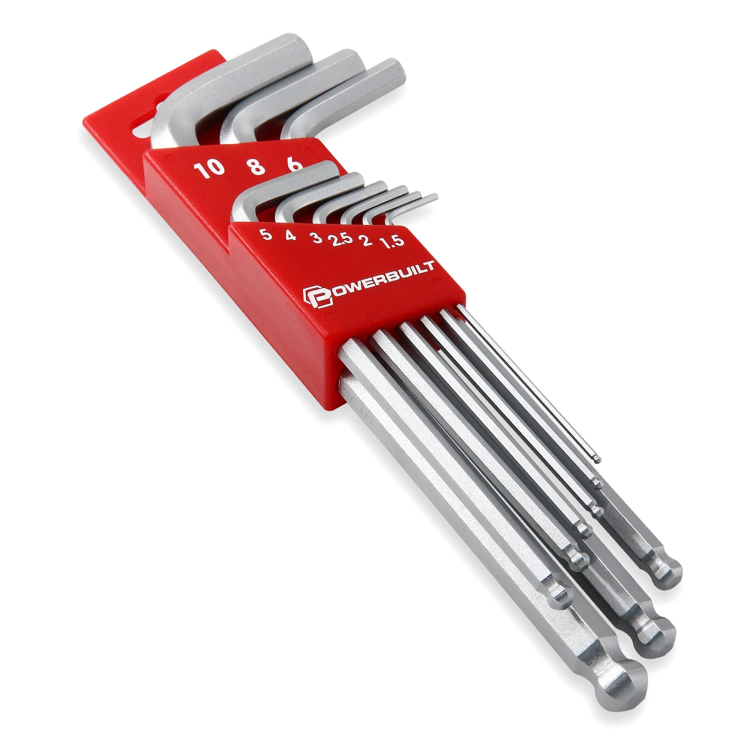 Powerbuilt 9 Piece Metric Long Arm Hex Key Wrench Set - 640082 1 Powerbuilt 9 Piece Metric Long Arm Hex Key Wrench Set - 640082
