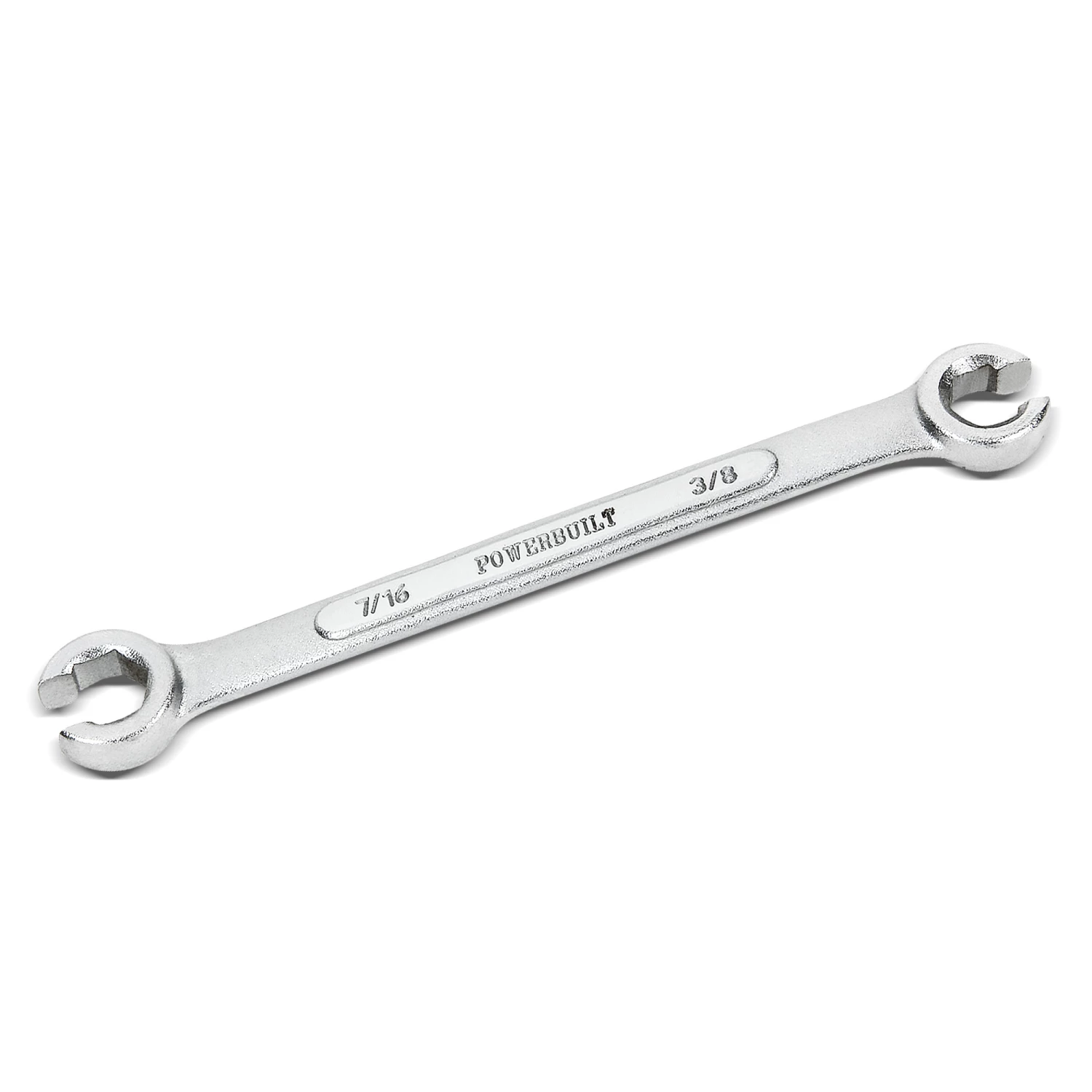 Powerbuilt 3/8 x 7/16 Inch SAE Flare Nut Wrench - 640085 1 Powerbuilt 3/8 x 7/16 Inch SAE Flare Nut Wrench - 640085