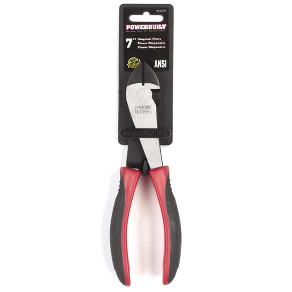 Powerbuilt 7 Inch Diagonal Pliers - 640387 4 Powerbuilt 7 Inch Diagonal Pliers - 640387 - Image 4