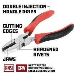 Powerbuilt 4-1/2 Inch Mini Linesman Pliers - 640413 8 Powerbuilt 4-1/2 Inch Mini Linesman Pliers - 640413 -Powerbuilt Tools Store Online 640413 03