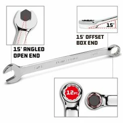 Powerbuilt 7 Piece SAE Long Pattern Combination Wrench Set - 640436 8 Powerbuilt 7 Piece SAE Long Pattern Combination Wrench Set - 640436 -Powerbuilt Tools Store Online 640436 04