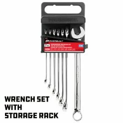 Powerbuilt 7 Piece SAE Long Pattern Combination Wrench Set - 640436 9 Powerbuilt 7 Piece SAE Long Pattern Combination Wrench Set - 640436 -Powerbuilt Tools Store Online 640436 06