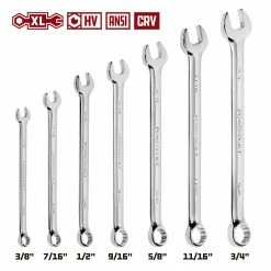 Powerbuilt 7 Piece SAE Long Pattern Combination Wrench Set - 640436 10 Powerbuilt 7 Piece SAE Long Pattern Combination Wrench Set - 640436 -Powerbuilt Tools Store Online 640436 a