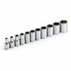 Powerbuilt 11 Piece 1/4 Inch Drive Metric 6 Point Socket Set - 640498