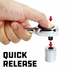 Powerbuilt 1/2 Inch Drive 36 Tooth Quick-Release Ratchet - 642509 -Powerbuilt Tools Store Online 640508 641520 642509 03