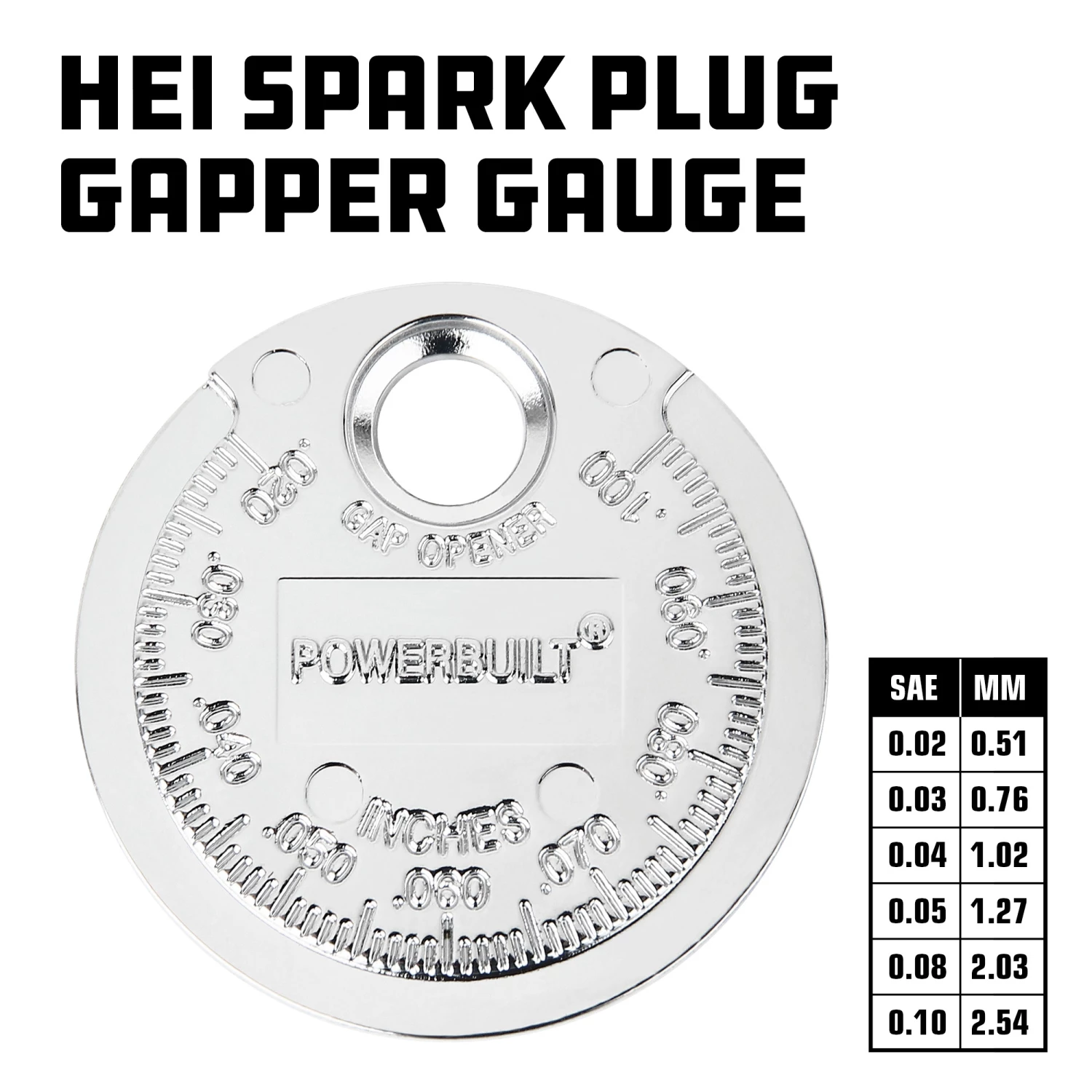 Powerbuilt Disc Style Spark Plug Gapper - 640594 2 Powerbuilt Disc Style Spark Plug Gapper - 640594 - Image 2