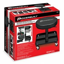 Powerbuilt Rolling Brake Stool - 640834 -Powerbuilt Tools Store Online 640834 07