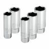 Powerbuilt 5 Piece 3/8 Inch Drive Spark Plug Socket Set - 640855