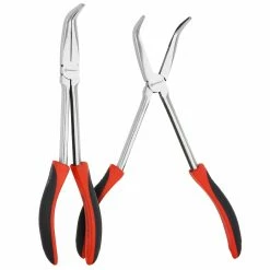 Powerbuilt 11 Inch 90° Long Reach Long Nose Pliers - 640862 -Powerbuilt Tools Store Online 640862 04