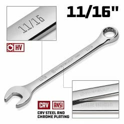 Powerbuilt 11/16 Inch Fully Polished SAE Combination Wrench - 640894 -Powerbuilt Tools Store Online 640894 11 1620 02