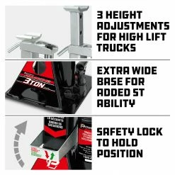 Powerbuilt 3 Ton All-in-One Jackstand/Bottle Jack - 640912 -Powerbuilt Tools Store Online 640912 03