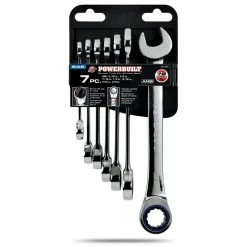 Powerbuilt 7 Piece SAE Ratchet Wrench Set, 72 Tooth, 5/16" to 3/4" -Powerbuilt Tools Store Online 640990 2
