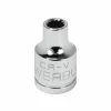 Powerbuilt 3/8 Inch Drive x 6 MM 12 Point Shallow Socket - 641011