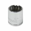 Powerbuilt 3/8 Inch Drive x 19 MM 12 Point Shallow Socket - 641024