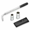 Powerbuilt Sliding Extending Lug Wrench w/2 Double-Side Lug Nut Sockets - 641184