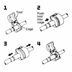 Powerbuilt 4 Pc. A/C Spring Lock Coupling Tool - 641290 -Powerbuilt Tools Store Online 641290 04