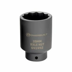 Powerbuilt 1/2 Inch Drive 39 MM Axle Nut Socket - 641442
