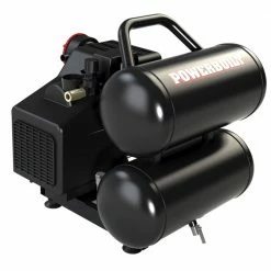 Powerbuilt 5 Gallon Twin Tank 2HP Motor 125 MAX PSI ACC Air Compressor - 641594