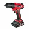 Powerbuilt 20V Lithium-Ion Cordless Drill 170 in lb Torque 18 Pos Clutch- 692873