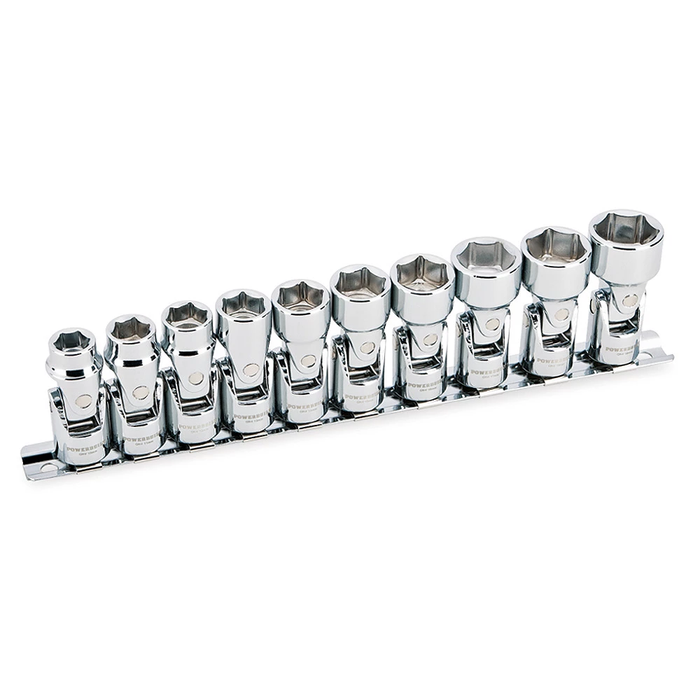 Powerbuilt 10 Piece 3/8 Inch Drive Metric Universal 6 Point Socket Set - 641715 1 Powerbuilt 10 Piece 3/8 Inch Drive Metric Universal 6 Point Socket Set - 641715