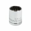 Powerbuilt 1/2 Inch Drive x 23 MM 12 Point Shallow Socket - 642021