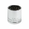 Powerbuilt 1/2 Inch Drive x 30 MM 12 Point Shallow Socket - 642024