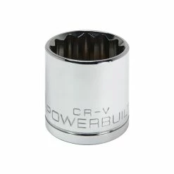 Powerbuilt 1/2 Inch Drive x 30 MM 12 Point Shallow Socket - 642024