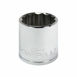 Powerbuilt 1/2 Inch Drive x 35 MM 12 Point Shallow Socket - 642027