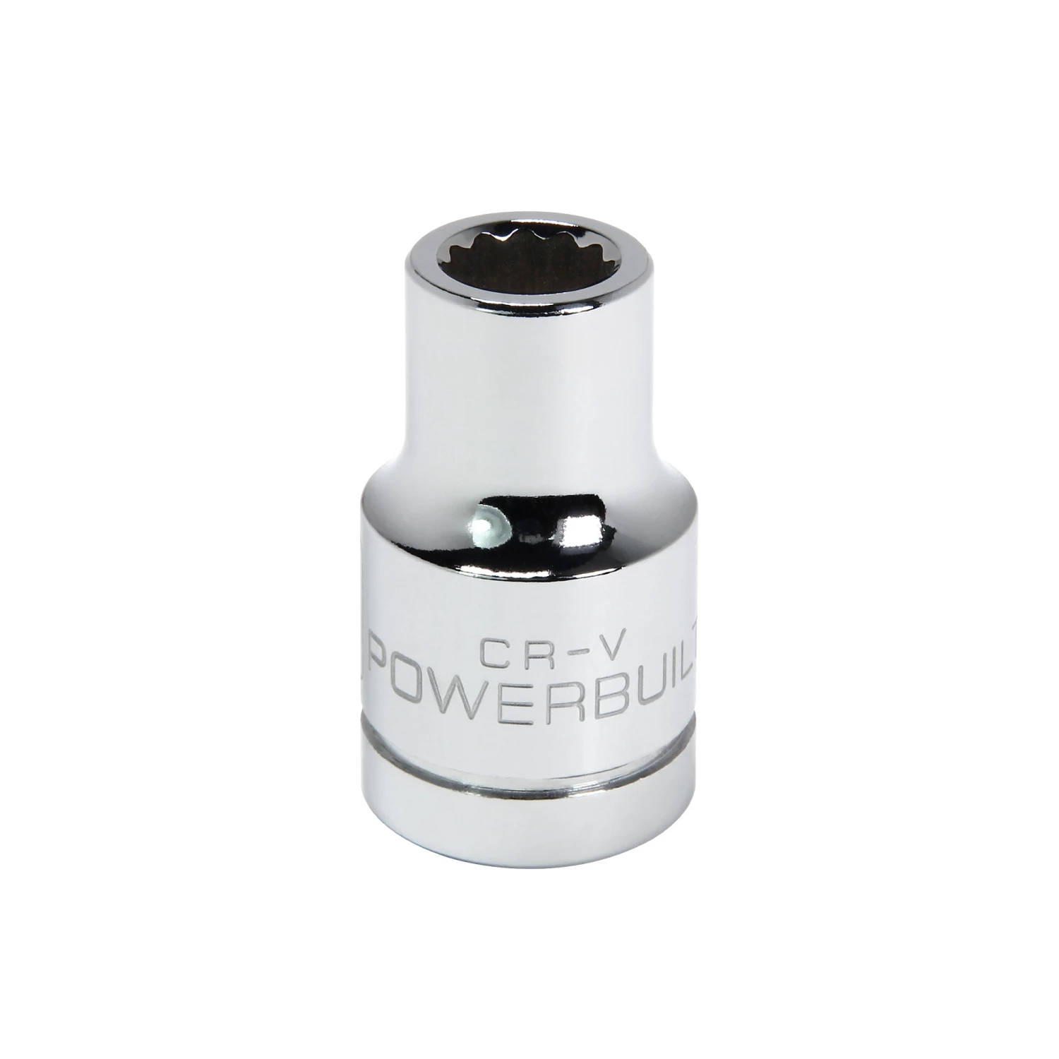 Powerbuilt 1/2 Inch Drive x 3/8 Inch 12 Point Shallow Socket - 642038 1 Powerbuilt 1/2 Inch Drive x 3/8 Inch 12 Point Shallow Socket - 642038