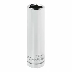 Powerbuilt 1/2 Inch Drive x 15 MM 6 Point Deep Socket - 642209