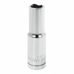Powerbuilt 1/2 Inch Drive x 1/2 Inch 6 Point Deep Socket - 642344
