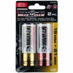 Powerbuilt 2 Piece Metric 19mm and 21mm Wheel Lug Nut Socket Set - 642397 -Powerbuilt Tools Store Online 642397v1