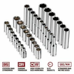 Powerbuilt 38 Piece 1/4 Inch Drive Mechanics Tool Set - 642450 -Powerbuilt Tools Store Online 642450 38pc 04