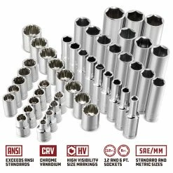 Powerbuilt 47 Piece 3/8 Inch Drive Mechanic's Tool Set - 642451 -Powerbuilt Tools Store Online 642451 47pc 04201