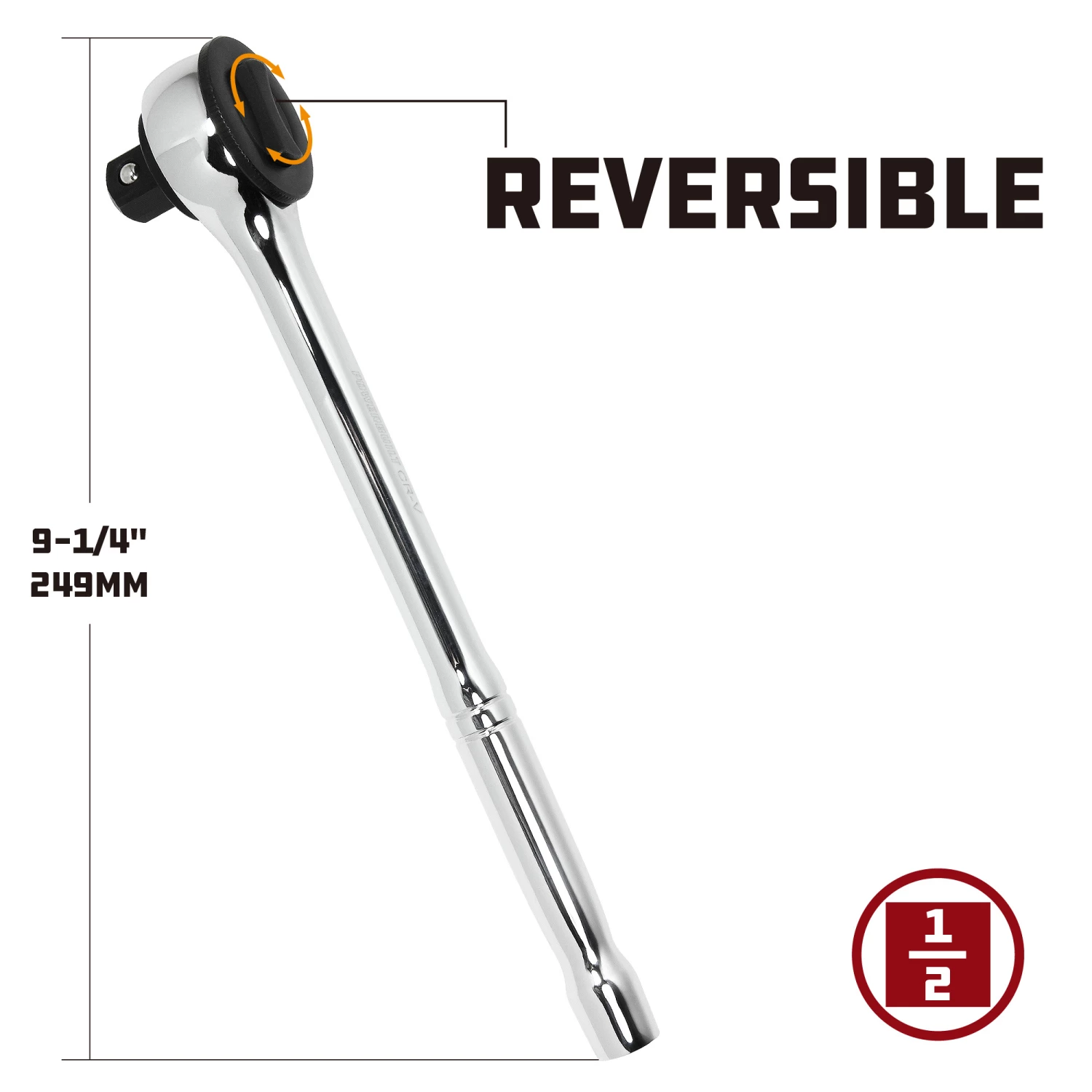 Powerbuilt 1/2 Inch Drive 42 Tooth Spin Disc Ratchet - 642505 3 Powerbuilt 1/2 Inch Drive 42 Tooth Spin Disc Ratchet - 642505 - Image 3